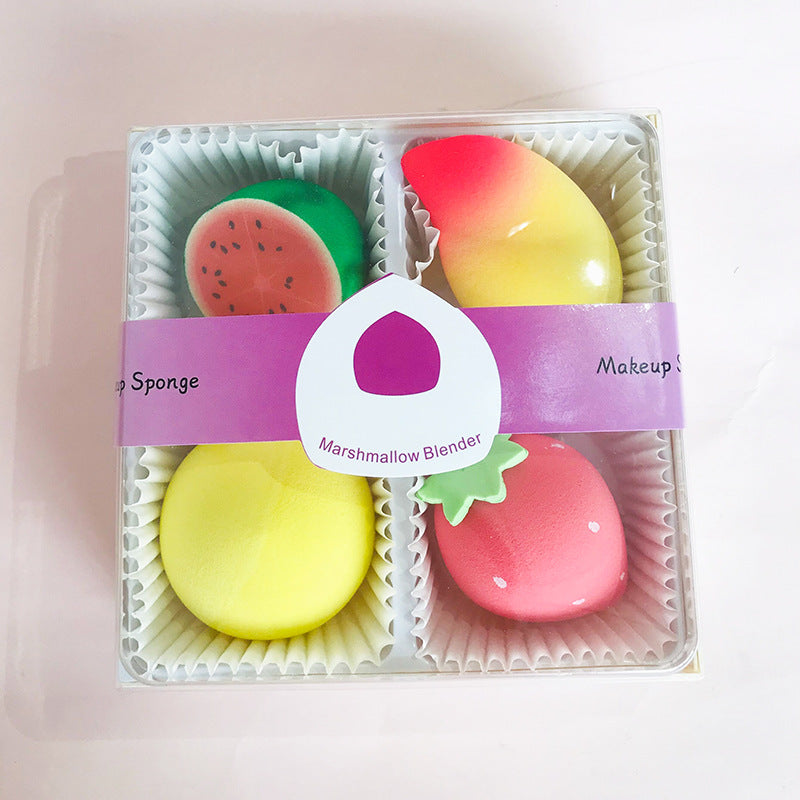 Fruit-shaped beauty blender gift box