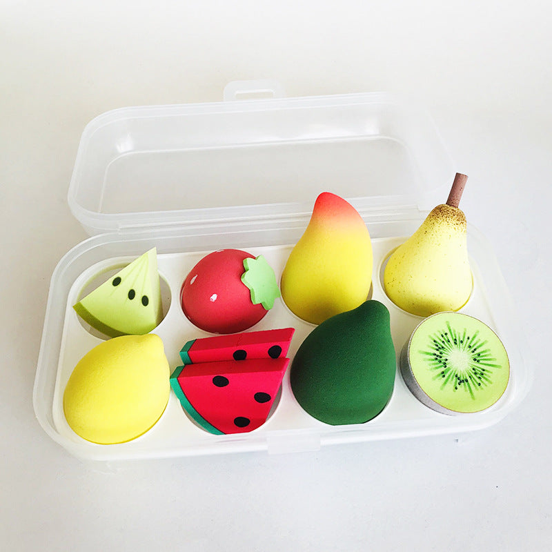 Fruit-shaped beauty blender gift box