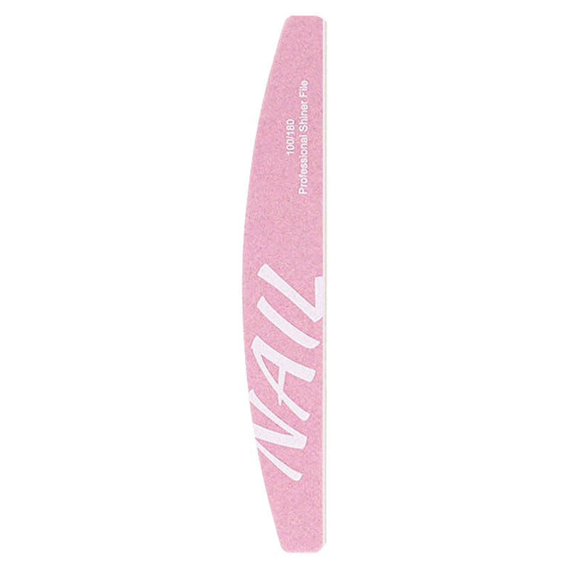 Cute Pink High-Quality Dual-Sided Nail Buffer and File